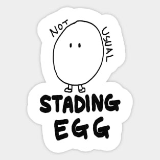 Standing Egg, not usual Sticker